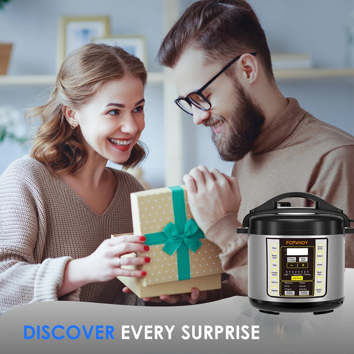 6 Qt Electric Pressure Cooker Nine In One Safer Venting