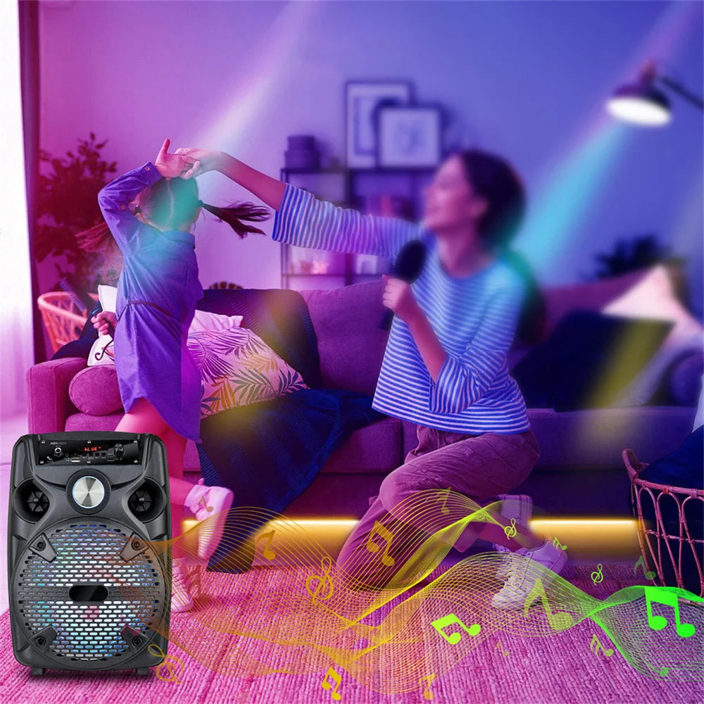 CURUK 1100W Portable Bluetooth Party Speaker With RGB Light