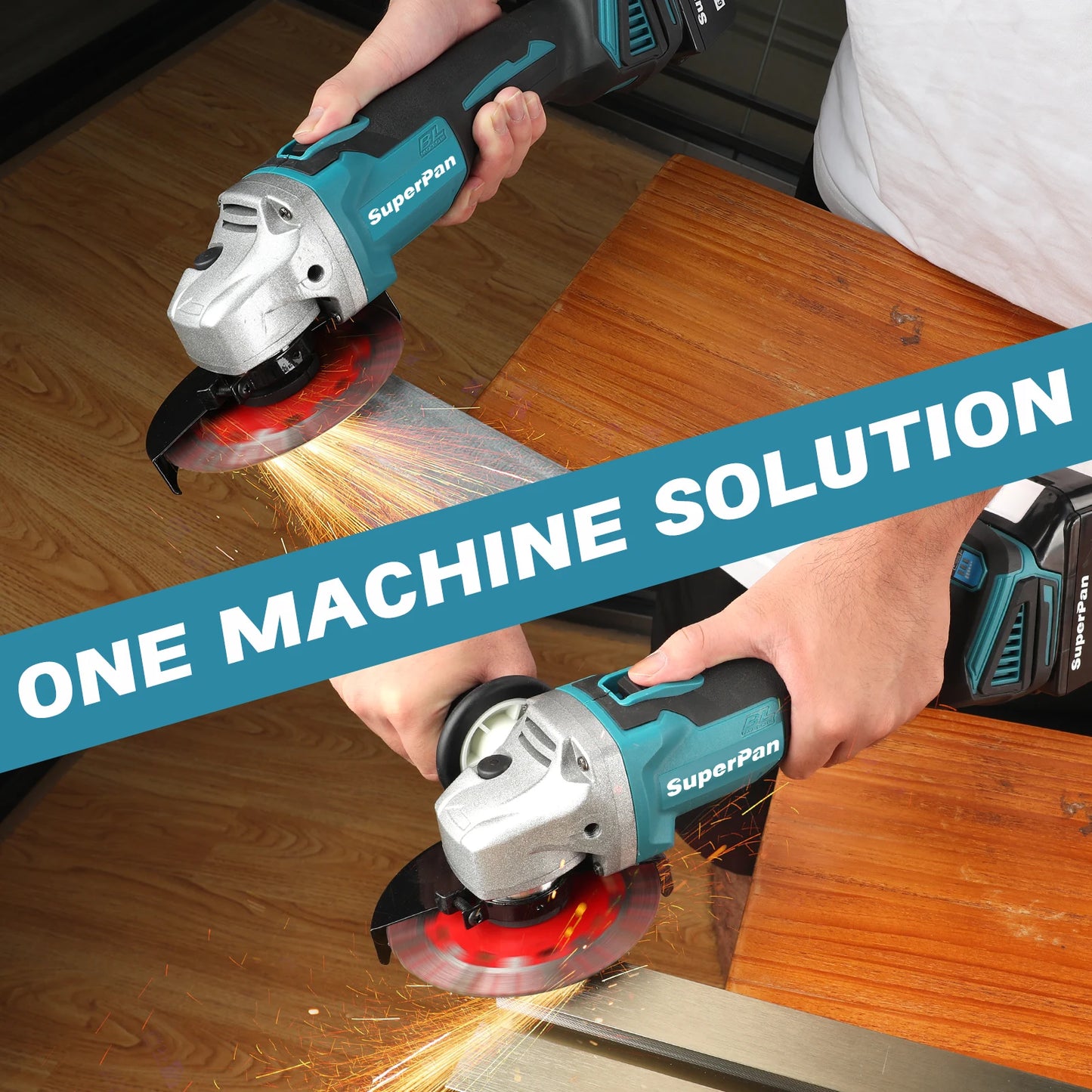 SuperPan SP404 Angle Grinder Makita Battery Compatible