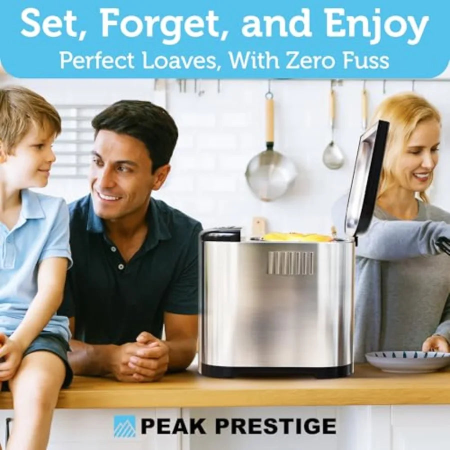 XMSJ 15In1 Bread Maker With Nonstick Pan