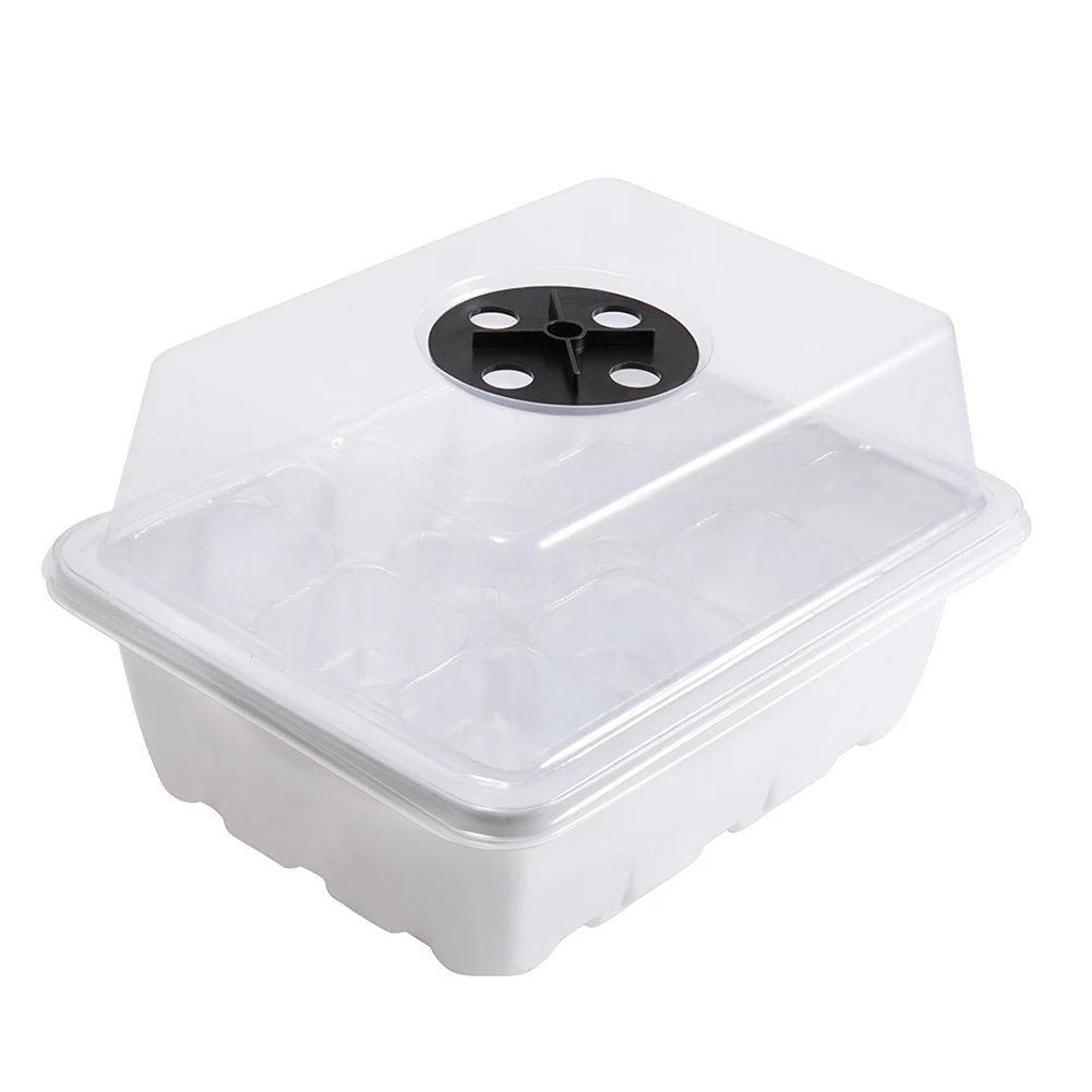 12 Holes Seed Germination Tray With Humidity Dome For Seedlings