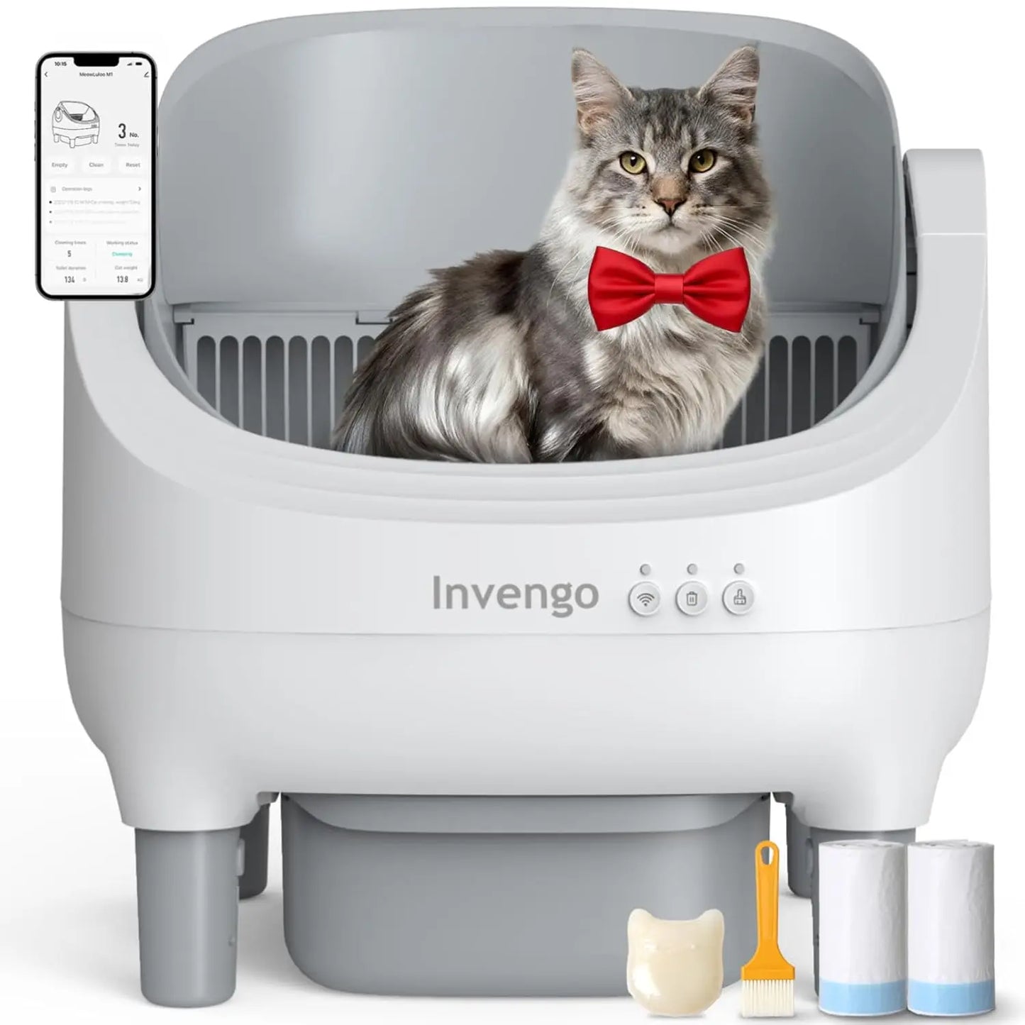 Automatic Cat Litter Box Self Cleaning With App Control