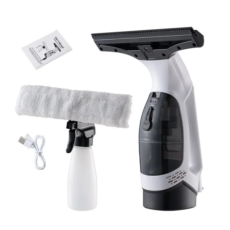 QWC Cordless Window Cleaner Electric Rechargeable Glass Cleaning Device