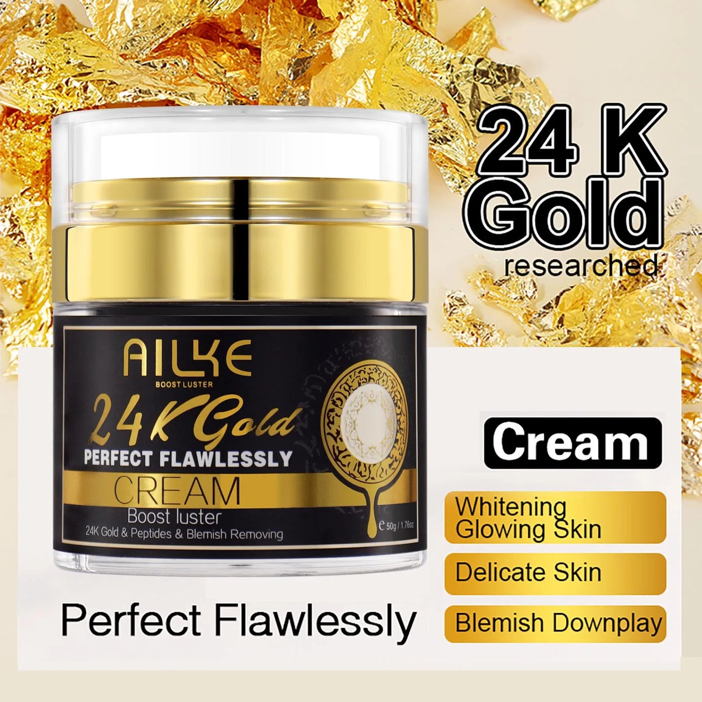 AILKE Whitening Skin Care Set For All Skin Types Moisturizer Brightening