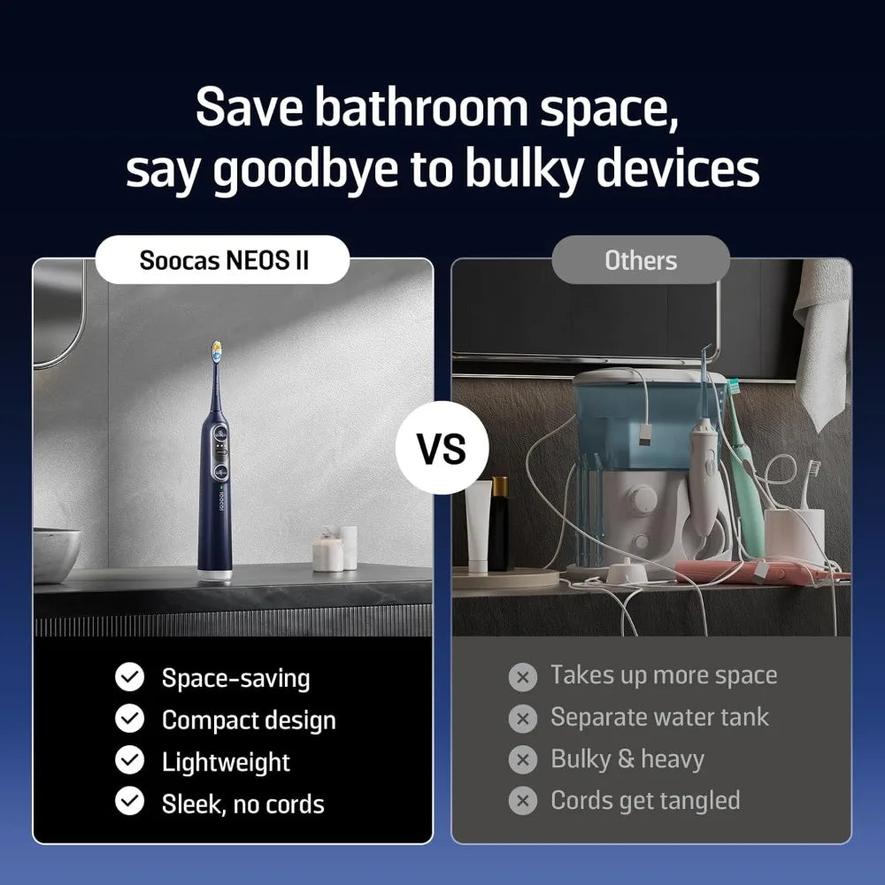 Soocas NEOS II Electric Toothbrush With Water Flosser For Travel