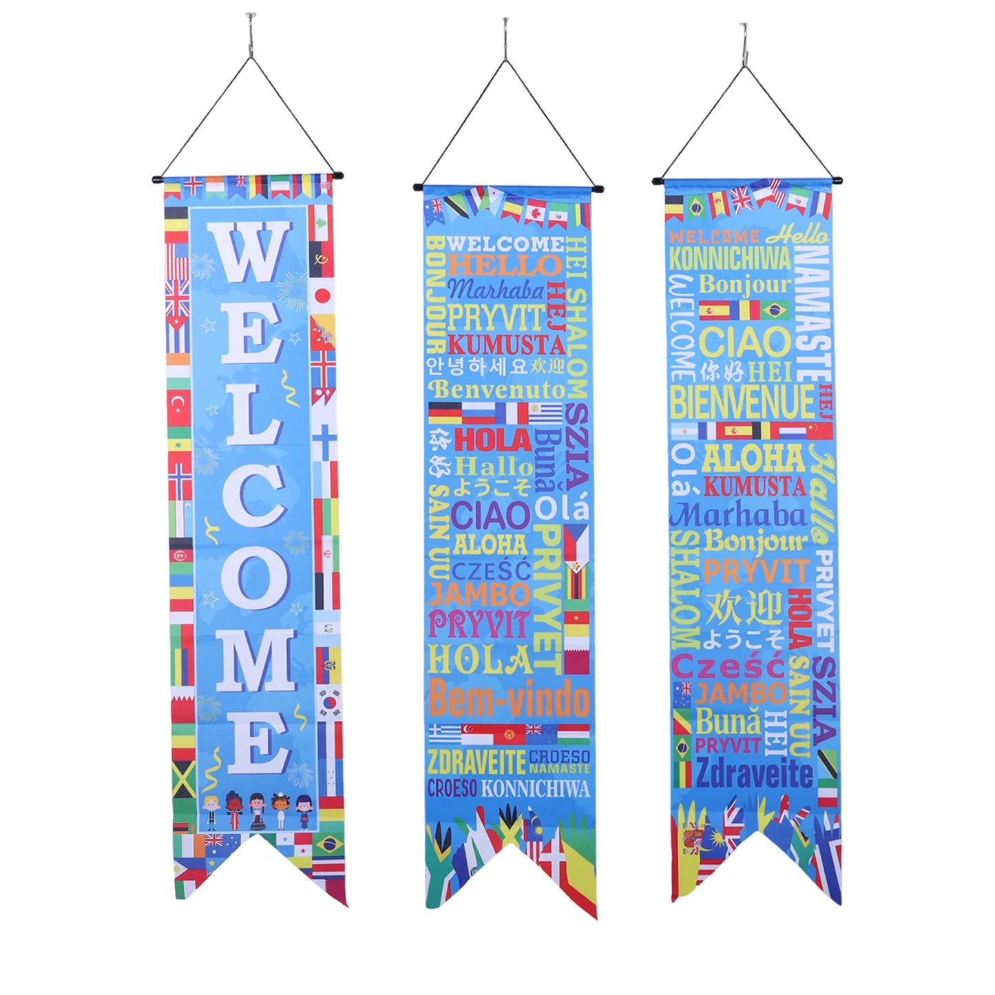 Football Themed Hanging Couplet Door Banner For Porch And Home