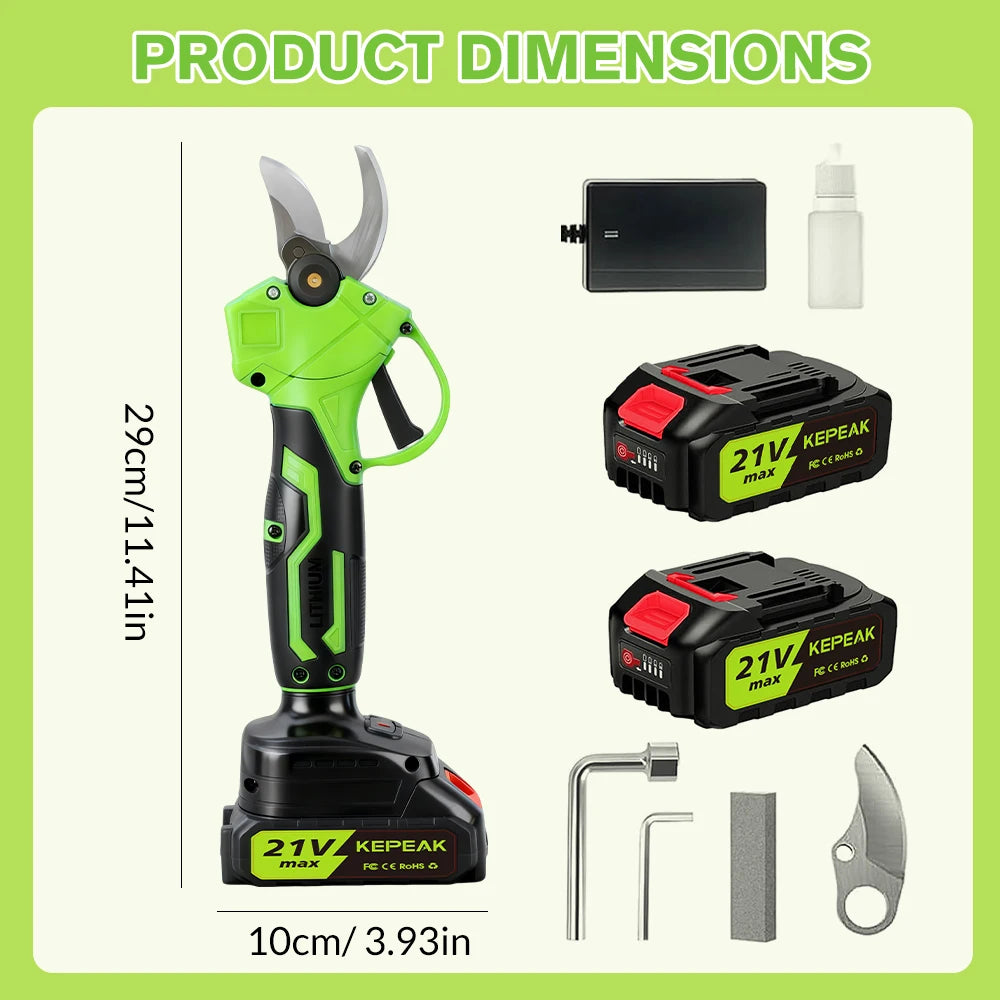 ZENG Brushless Electric Pruning Shears Cordless Tree Pruner