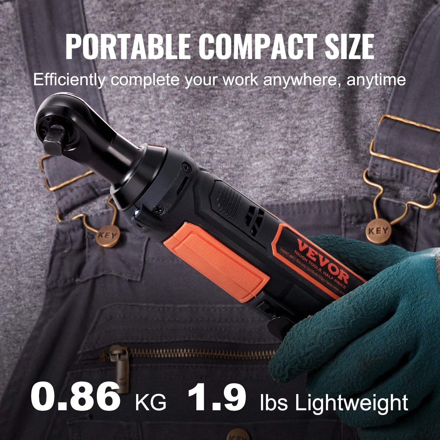 SucceBuy Cordless Electric Ratchet Wrench Set 12V 33Ft-Lbs Tool Kit