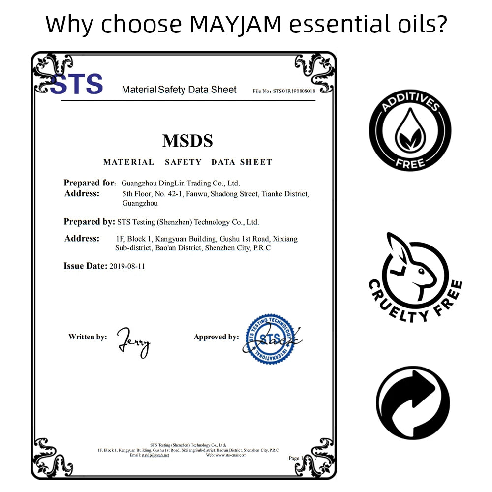 MAYJAM Essential Oils Set for Diffusers and Aromatherapy
