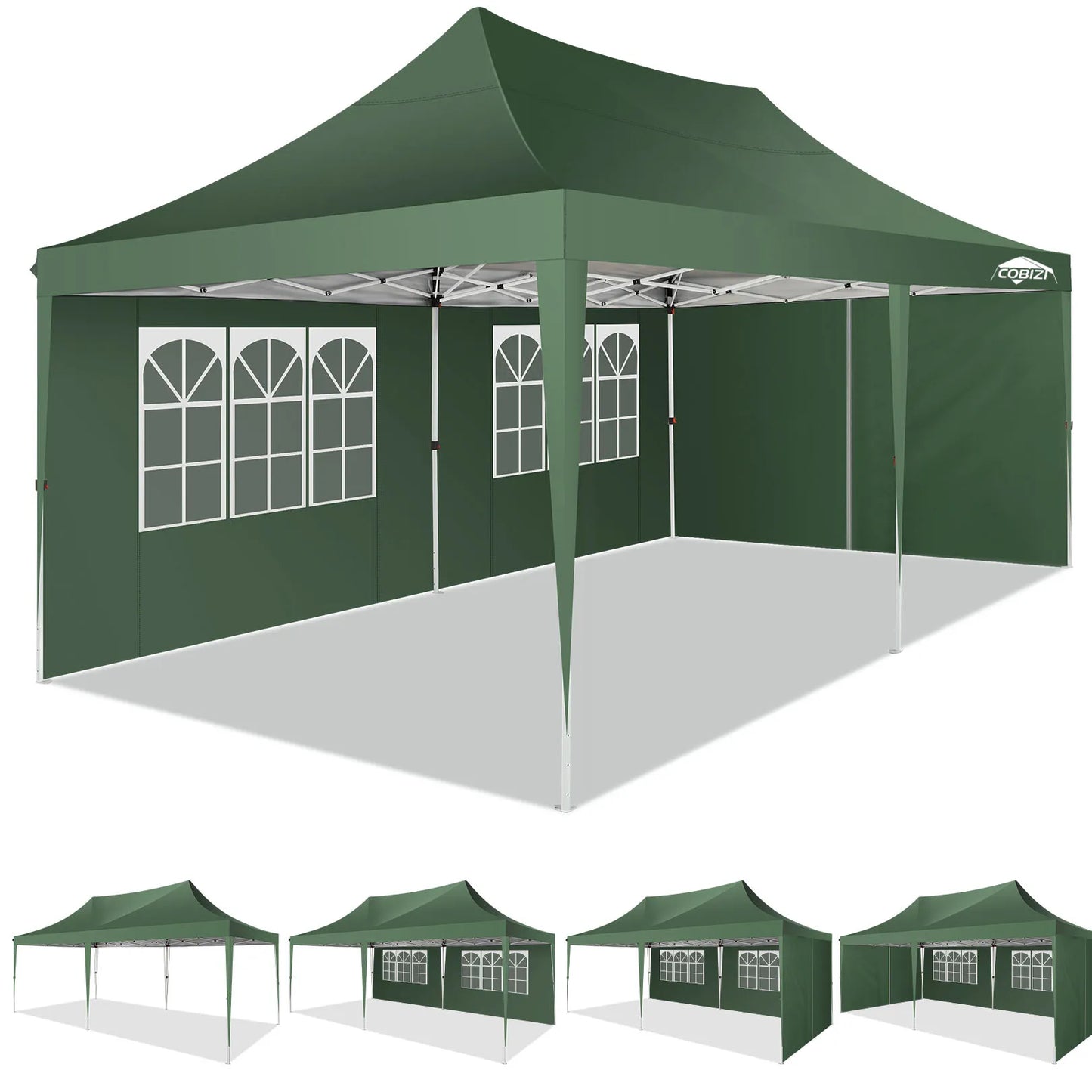 Tooluck Pop Up Canopy Gazebo Outdoor Tent With Sidewalls