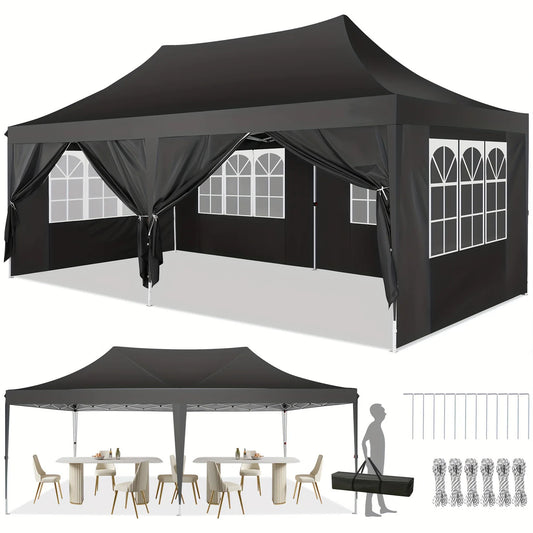 Tooluck Pop Up Canopy Gazebo Outdoor Tent With Sidewalls