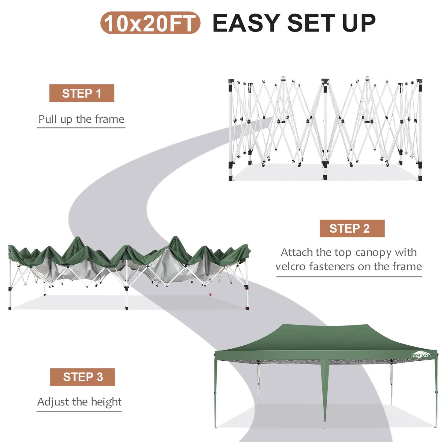 Tooluck Pop Up Canopy Gazebo Outdoor Tent With Sidewalls