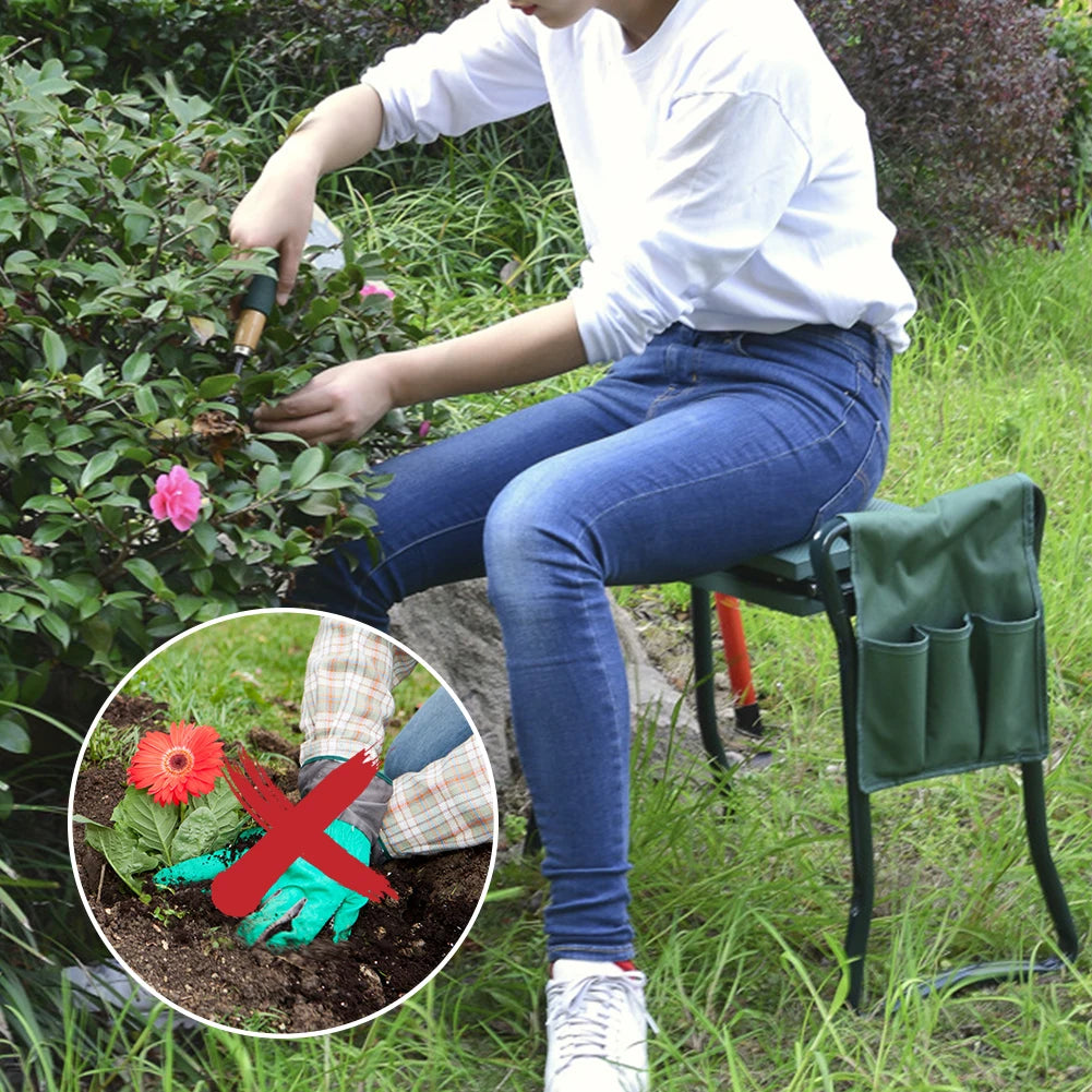Heavy Duty Upgraded Garden Kneeler With Thick Padded Seat Folding