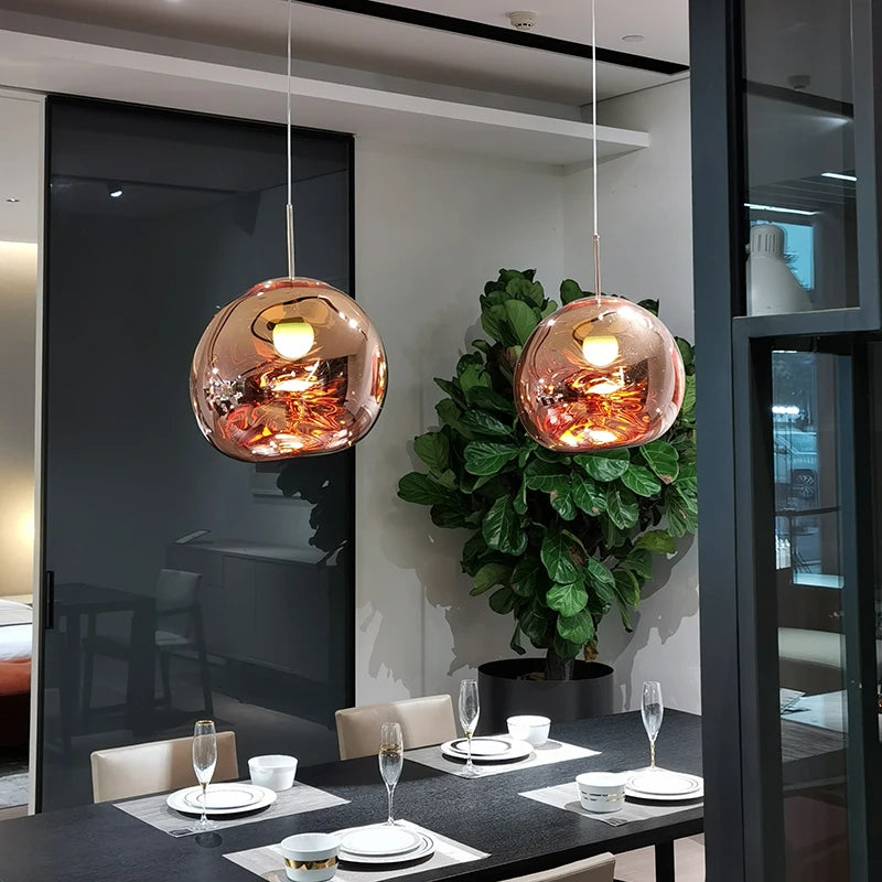 CNDL Nordic Loft Lava LED Pendant Light PVC Living Room
