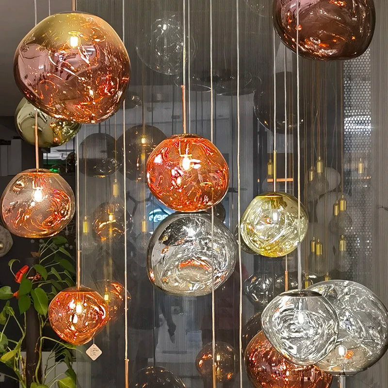 CNDL Nordic Loft Lava LED Pendant Light PVC Living Room