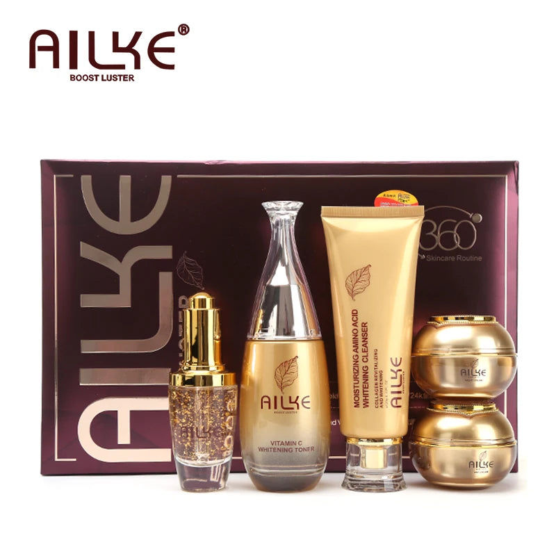 AILKE Facial Skincare Set Whitening Anti Aging Moisturizing