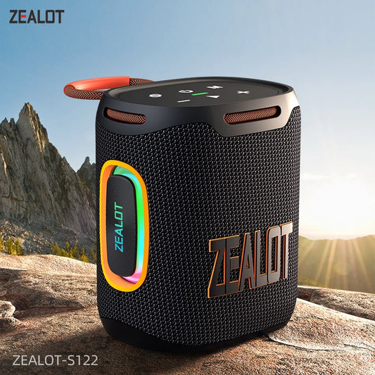 Zealot S122 Bluetooth Speaker BT 5.3 IPX6 Waterproof Shower