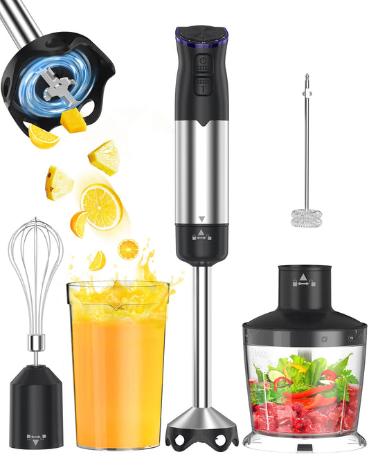 ZHIYU 1000W Electric Immersion Handheld Blender 5 In 1 Kitchen