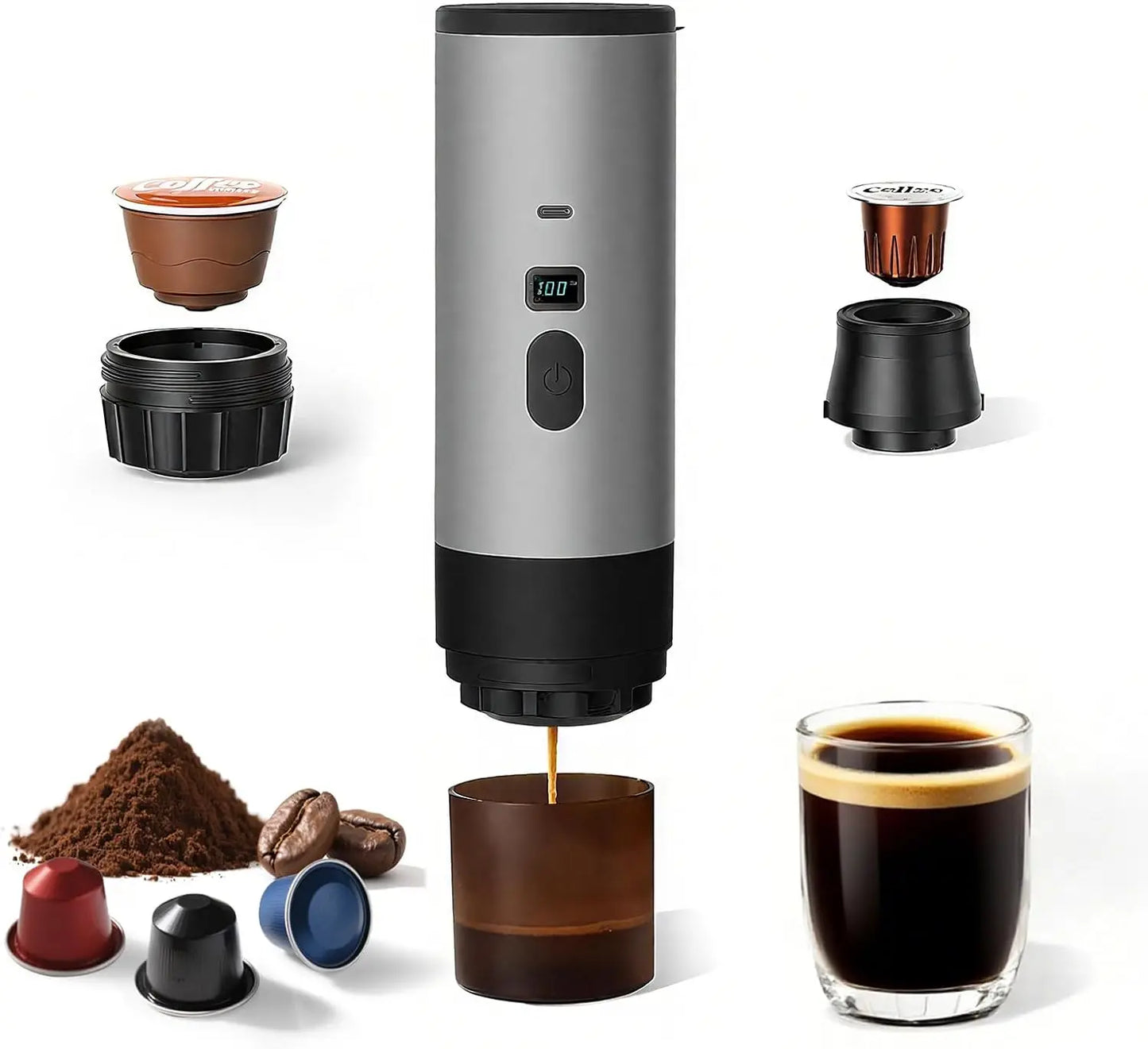 XMSJ Portable Espresso Coffee Maker With 7800mAh Battery