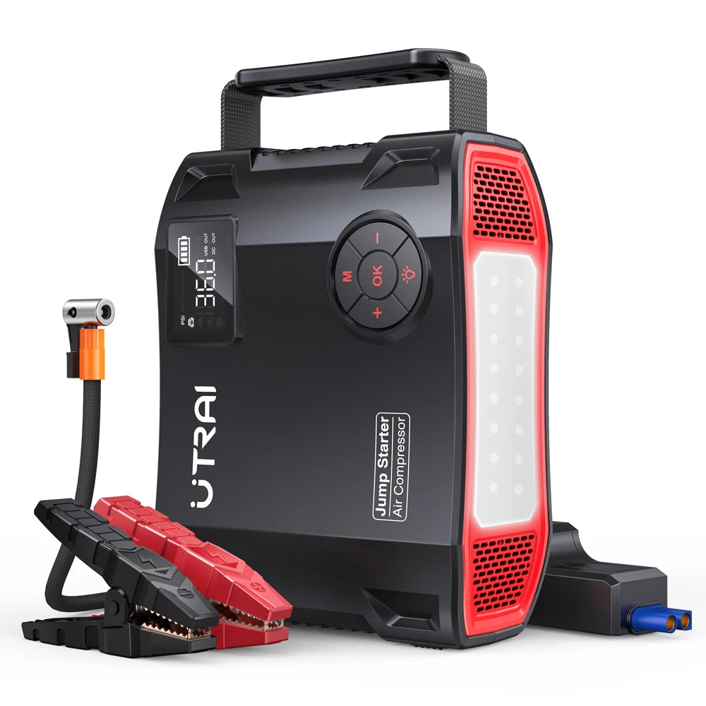 UTRAI 4 In 1 Jump Starter Power Bank 16000mAh Portable