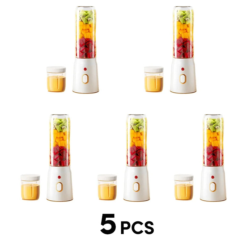 Portable Wireless Juicer Blender Dual Cup With USB Rechargeable
