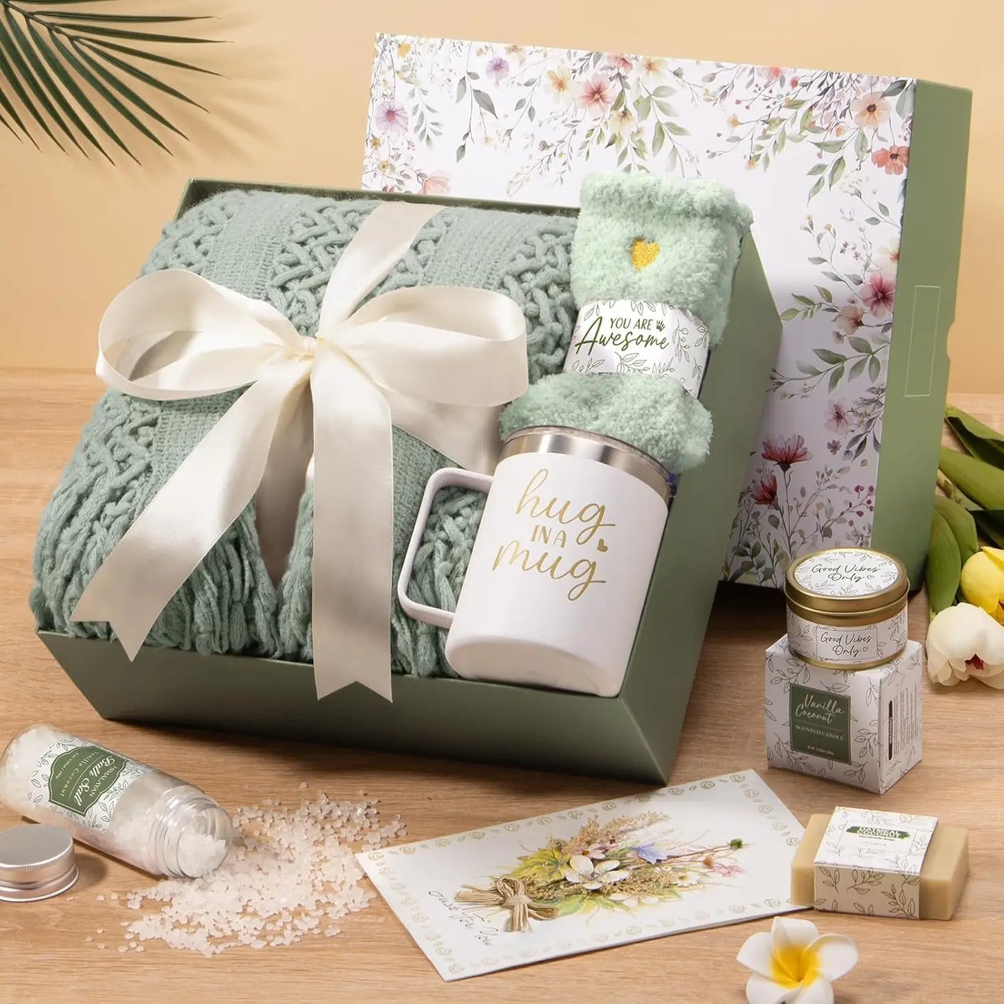 Self Care Gift Basket Spa Relaxation Set For Women