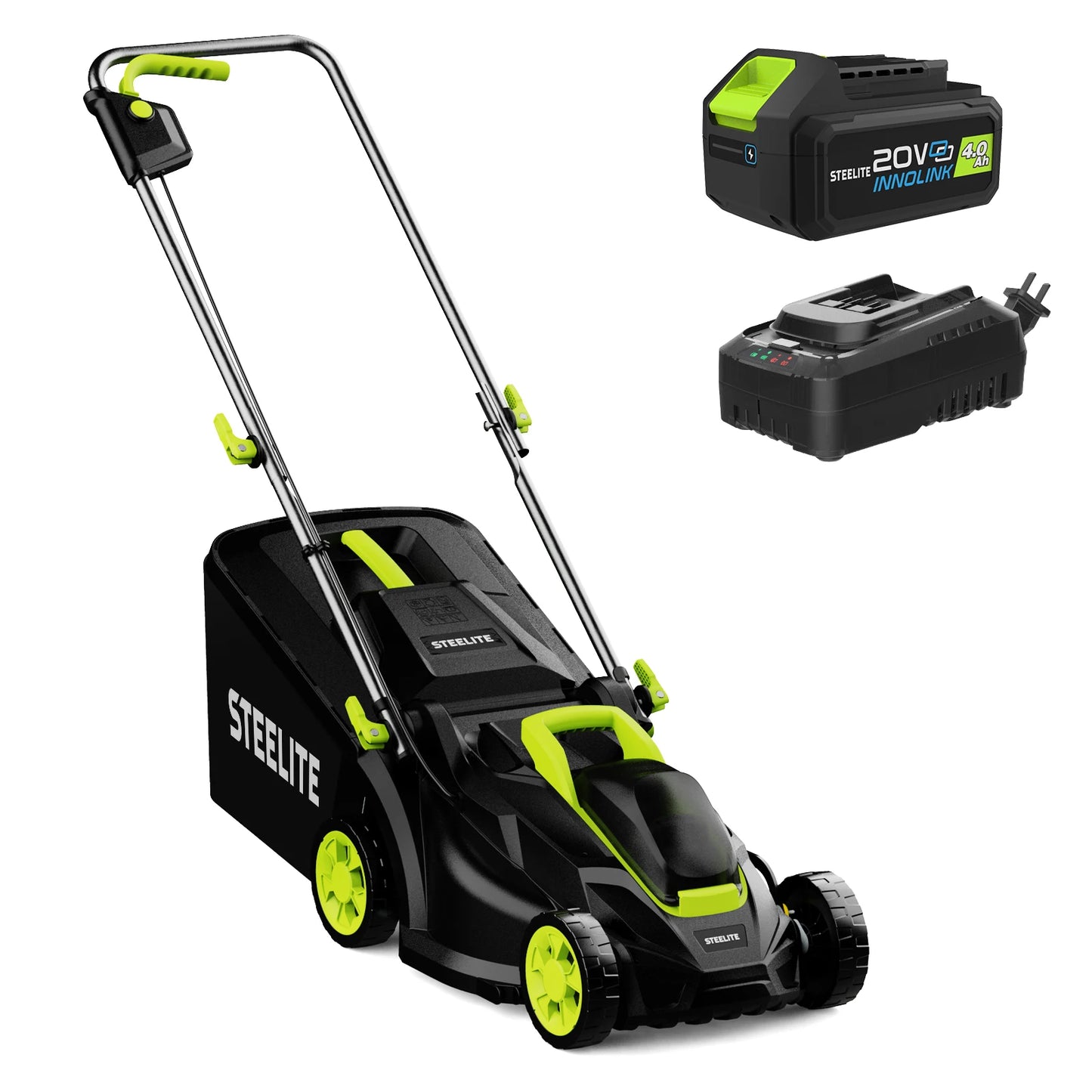 Deli Electric Lawn Mower 21V 4.0Ah Battery And Charger
