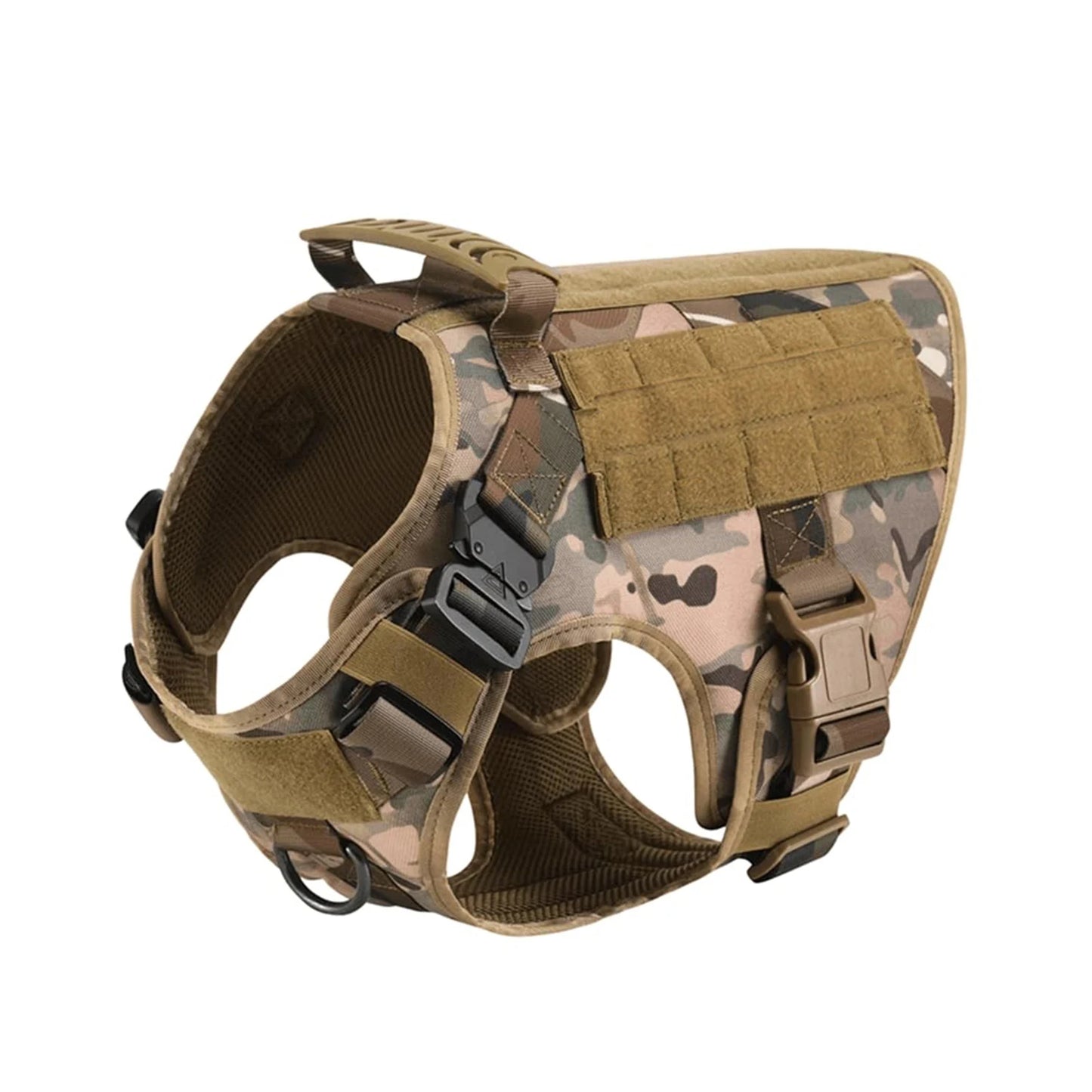 PETRAVEL CN Tactical Dog Harness Vest With Molle Pouches For Medium Large Dogs