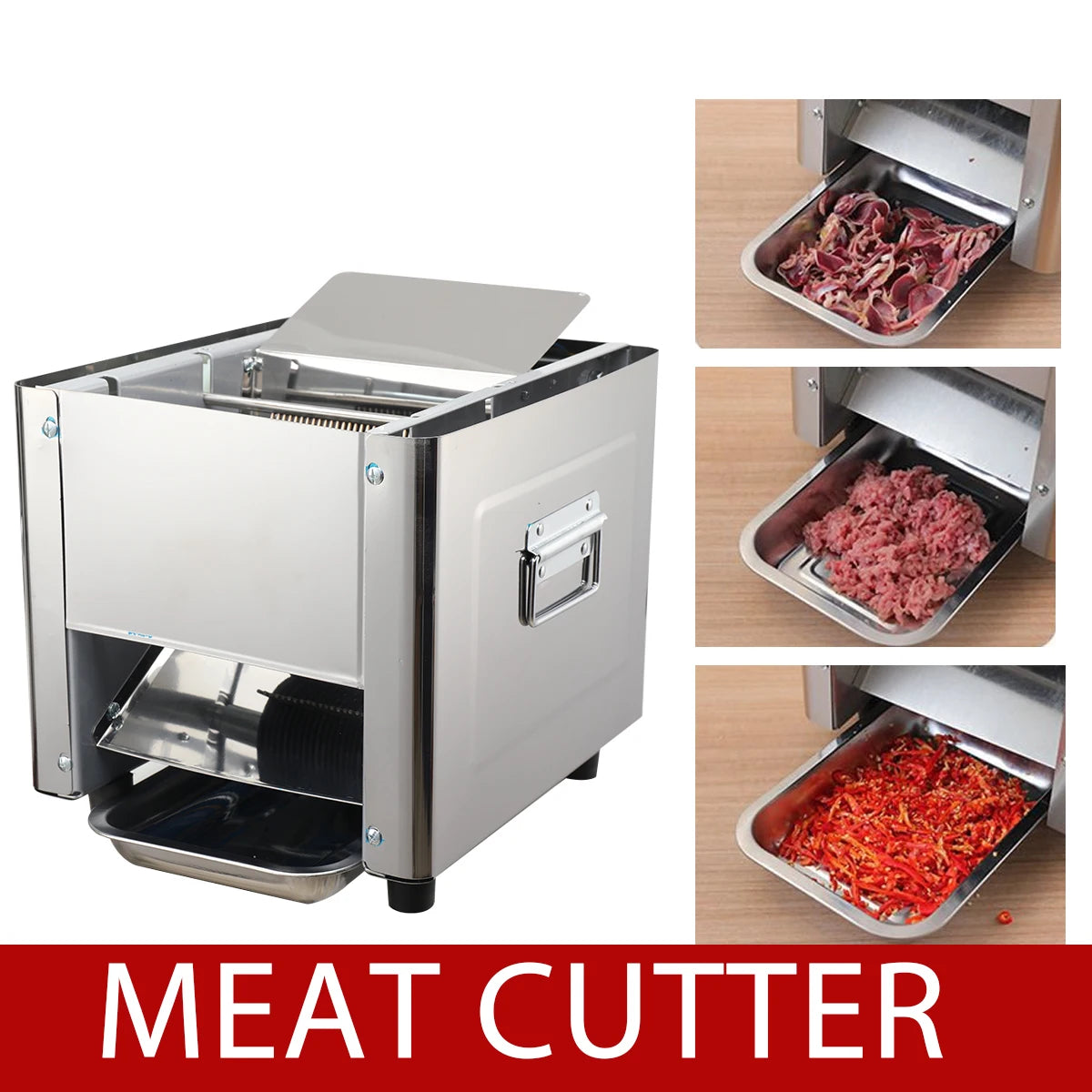 Electric Meat Cutting Machine 850W 110V Commercial Slicer