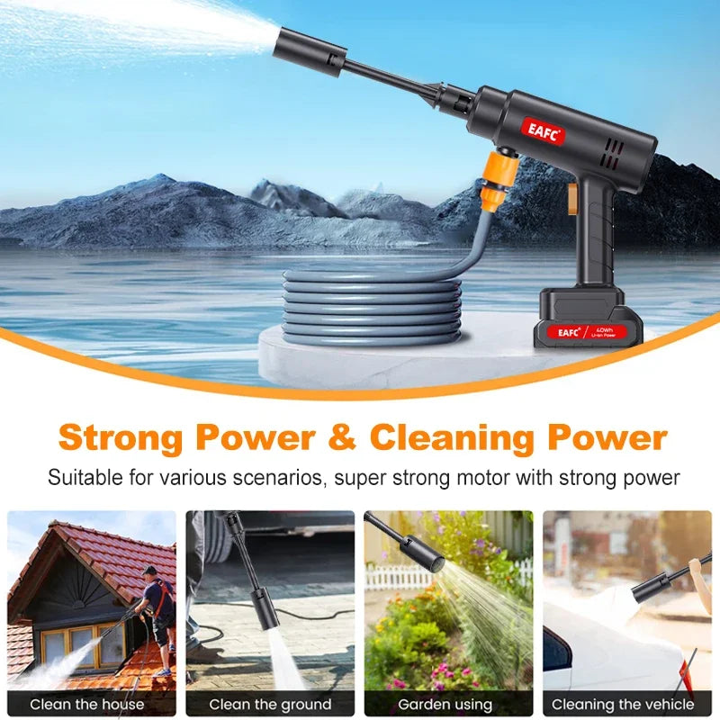 EAFC 60bar Wireless High Pressure Car Washer Sprayer Foam Gun