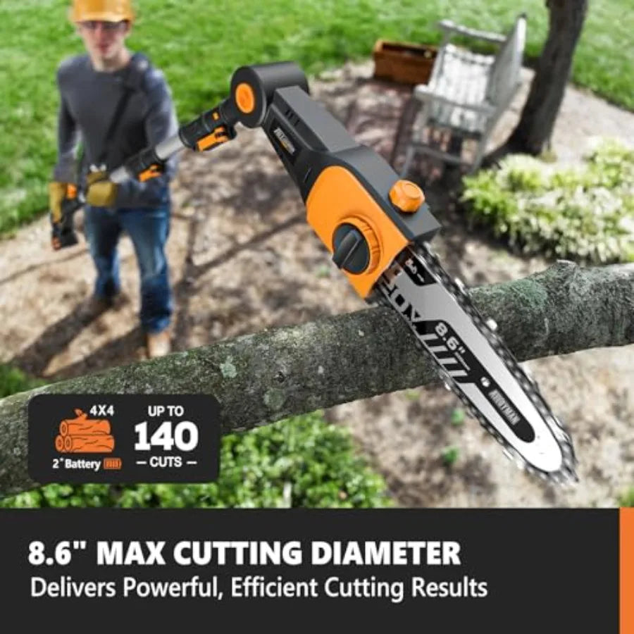 Yao Hui Huang 2 In 1 Telescopic Cordless Hedge Trimmer And Pole Saw