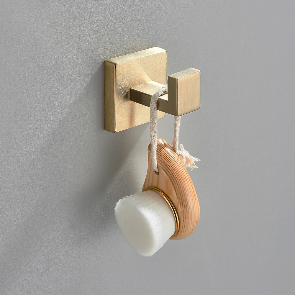 Onyzpily Bathroom Hardware Set Kit Wall Shelf Towel Bar