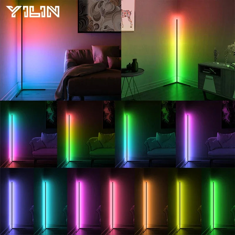 YILIN RGBIC LED Floor Lamp With Smart App Remote Control