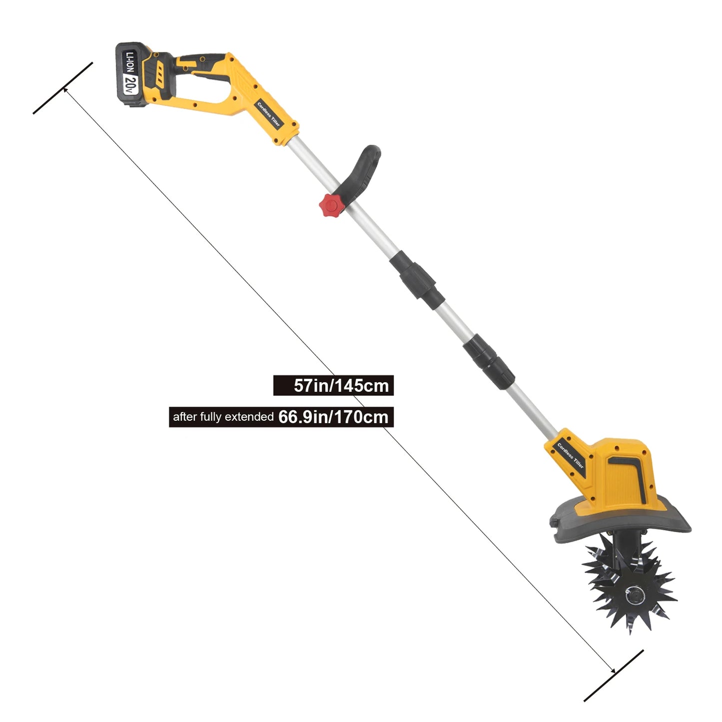 Mini Electric Tiller With Lithium Battery Rotary Hoe Handheld Tiller