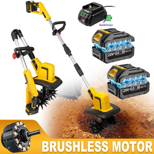 Mini Electric Tiller With Lithium Battery Rotary Hoe Handheld Tiller