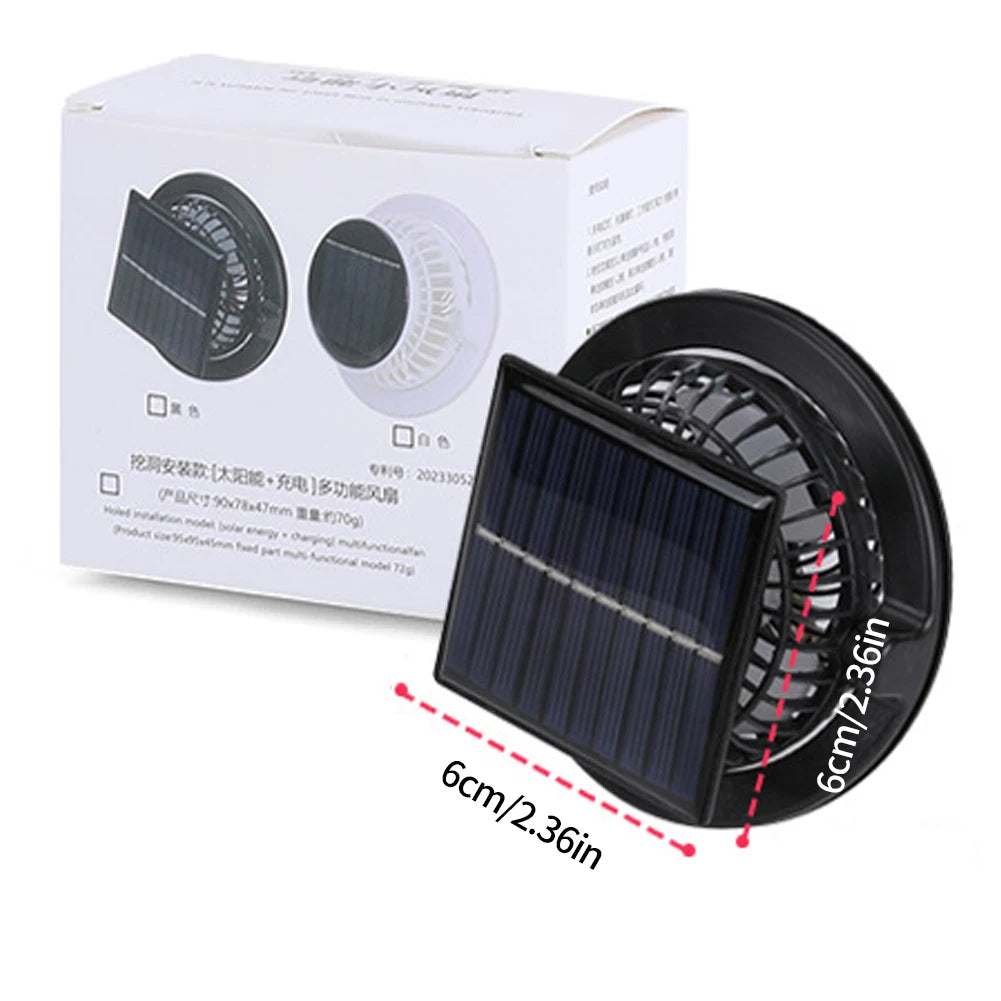 MOJOYCECN Solar Fan Hat With UV Protection Wide Brim Unisex