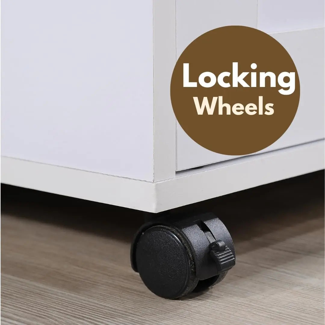 Compact Kitchen Island With Spice Rack Drawer Towel Bar Wheels