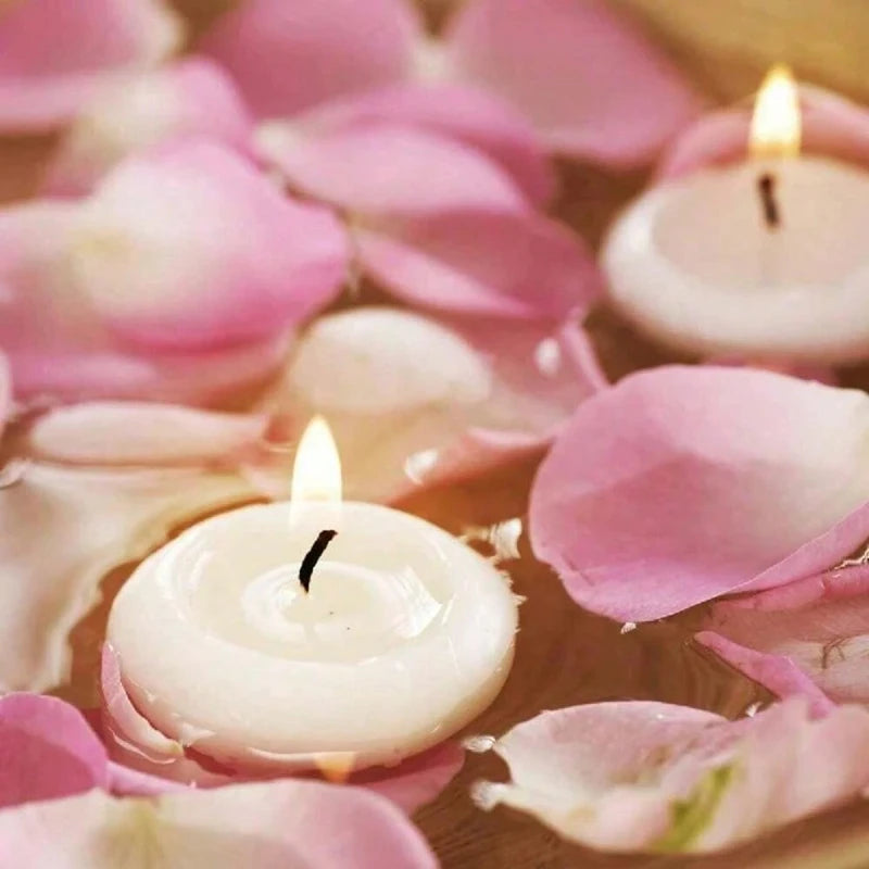 Floating Unscented Candles Disc Set For Wedding And Home Decor