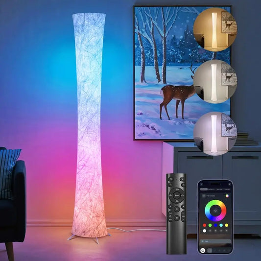 Smart Floor Lamp With RGB LEDs Music Sync App Remote