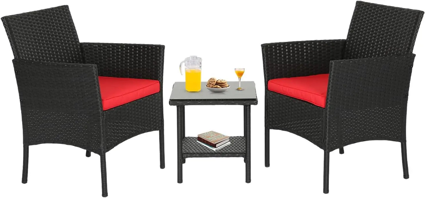 Patio Furniture Sets Outdoor Wicker Conversation Sofa Rattan Chair