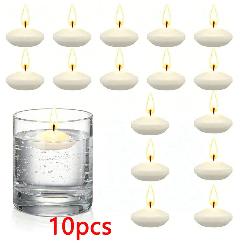 Floating Unscented Candles Disc Set For Wedding And Home Decor