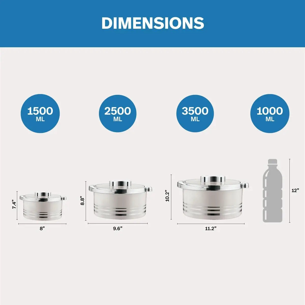 Insulated Casserole Dish Set With Lid Stainless Steel Serving Bowls