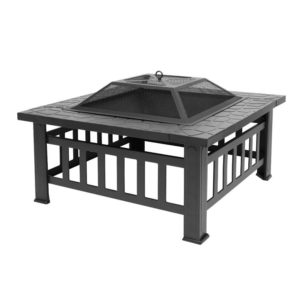 Outdoor Metal Fire Pit For Patio Garden Wood Burning