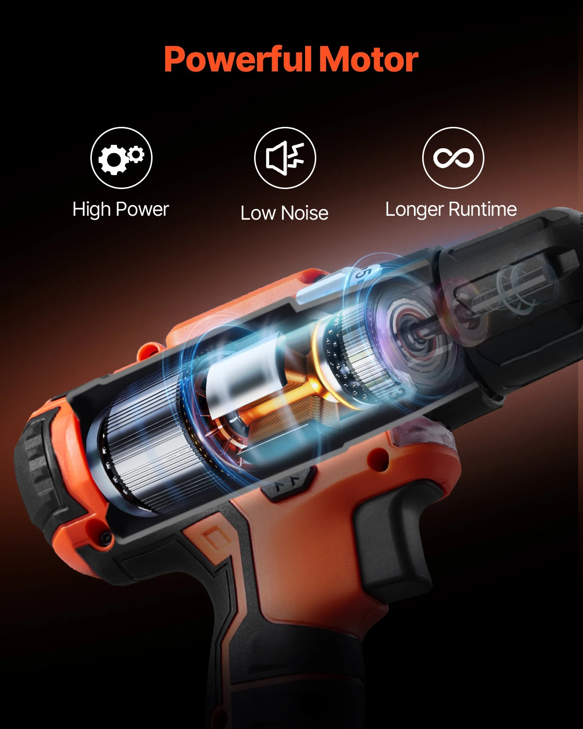 SucceBuy Cordless 2-Tool Drill and Impact Driver Combo Kit