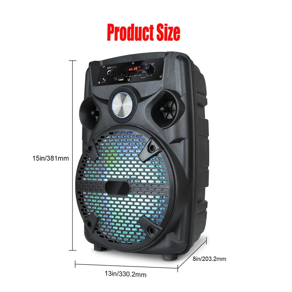 CURUK 1100W Portable Bluetooth Party Speaker With RGB Light