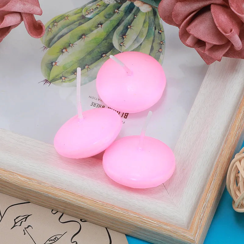 Floating Unscented Candles Disc Set For Wedding And Home Decor