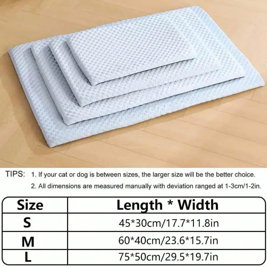 Breathable Cooling Cat And Dog Bed With Washable Thick Padding