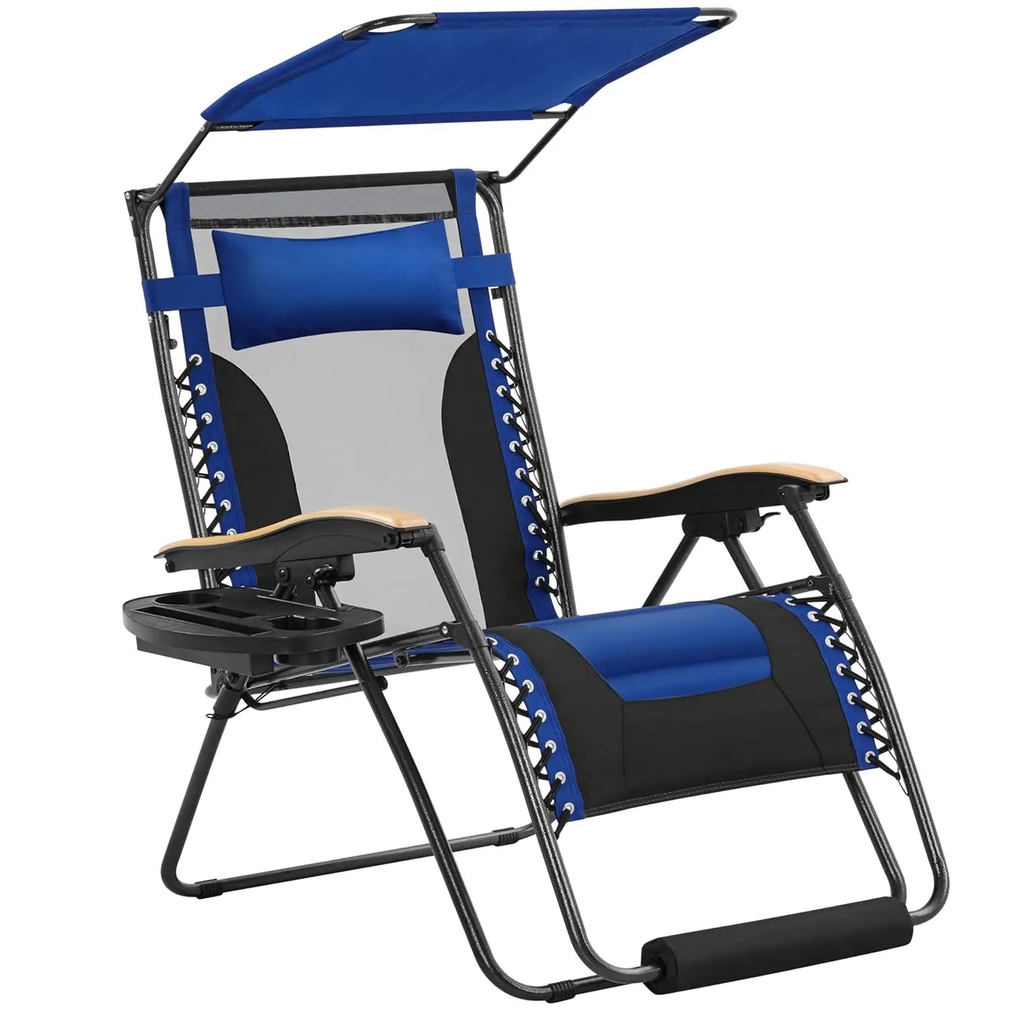 Zero Gravity Chair Adjustable Outdoor Recliner With Cup Holder
