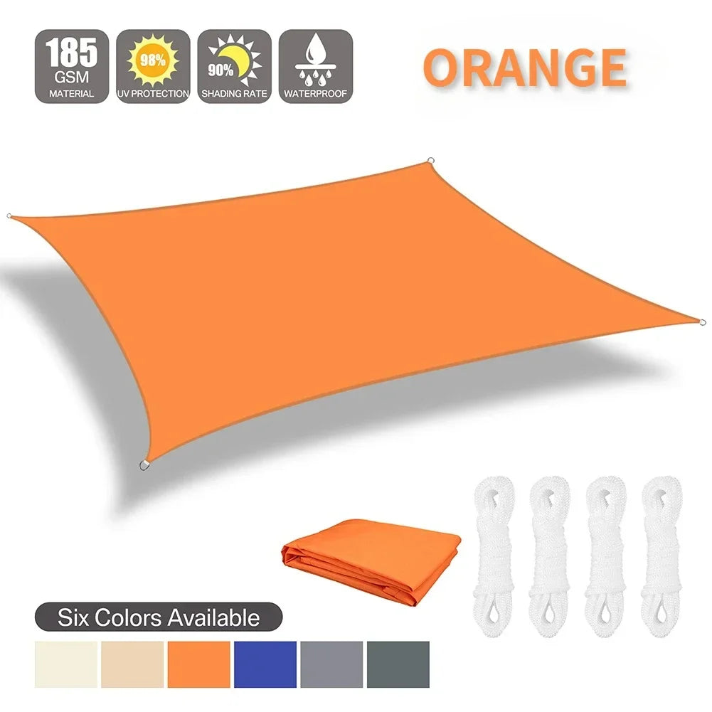 Waterproof Shade Sail for Outdoor Patio and Garden Canopy