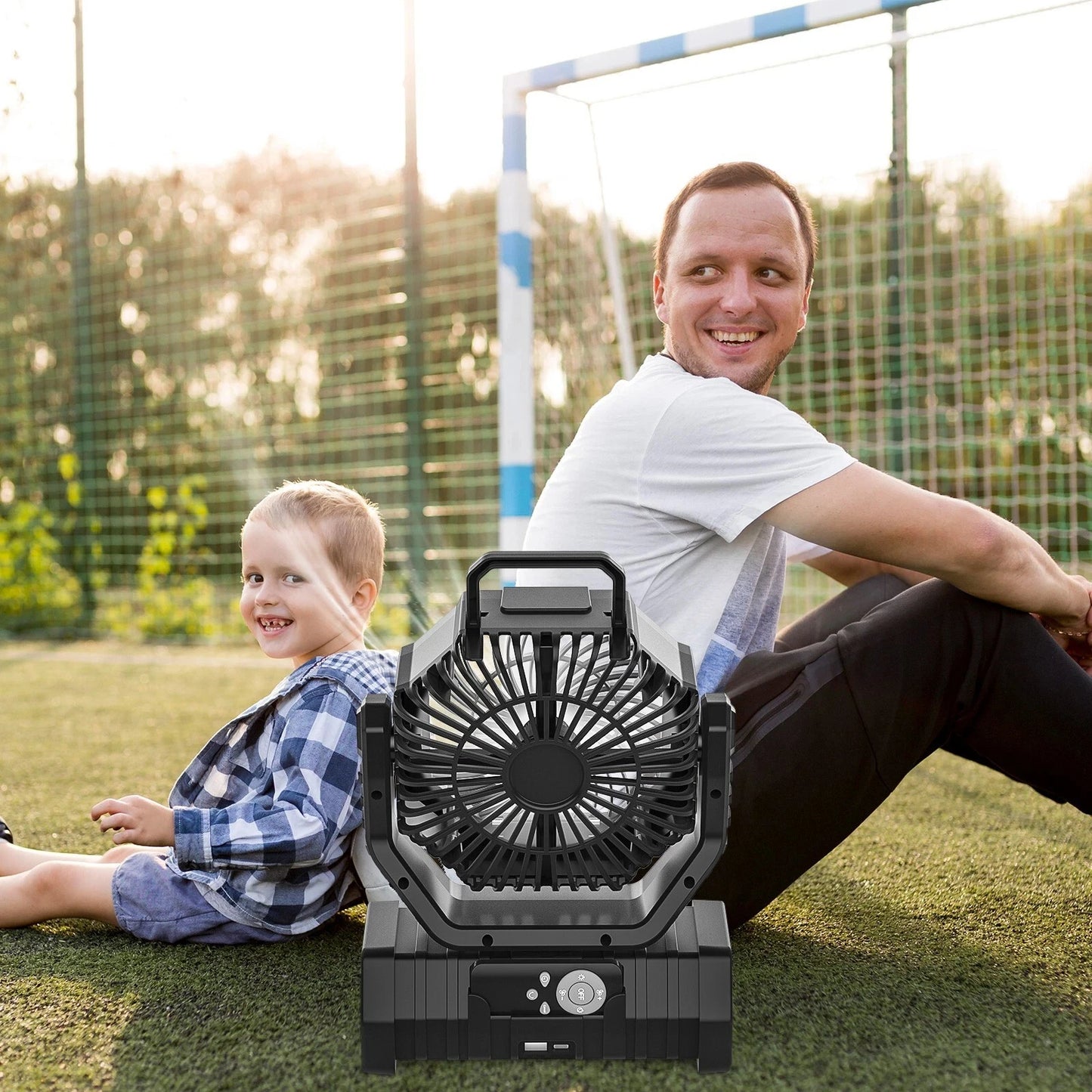 Camping Fan 20000mAh Battery Powered Rechargeable LED Light Tent Fan